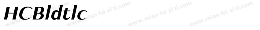 更紗黑體 HC Bold Italic字体转换